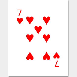 Seven of hearts Posters and Art